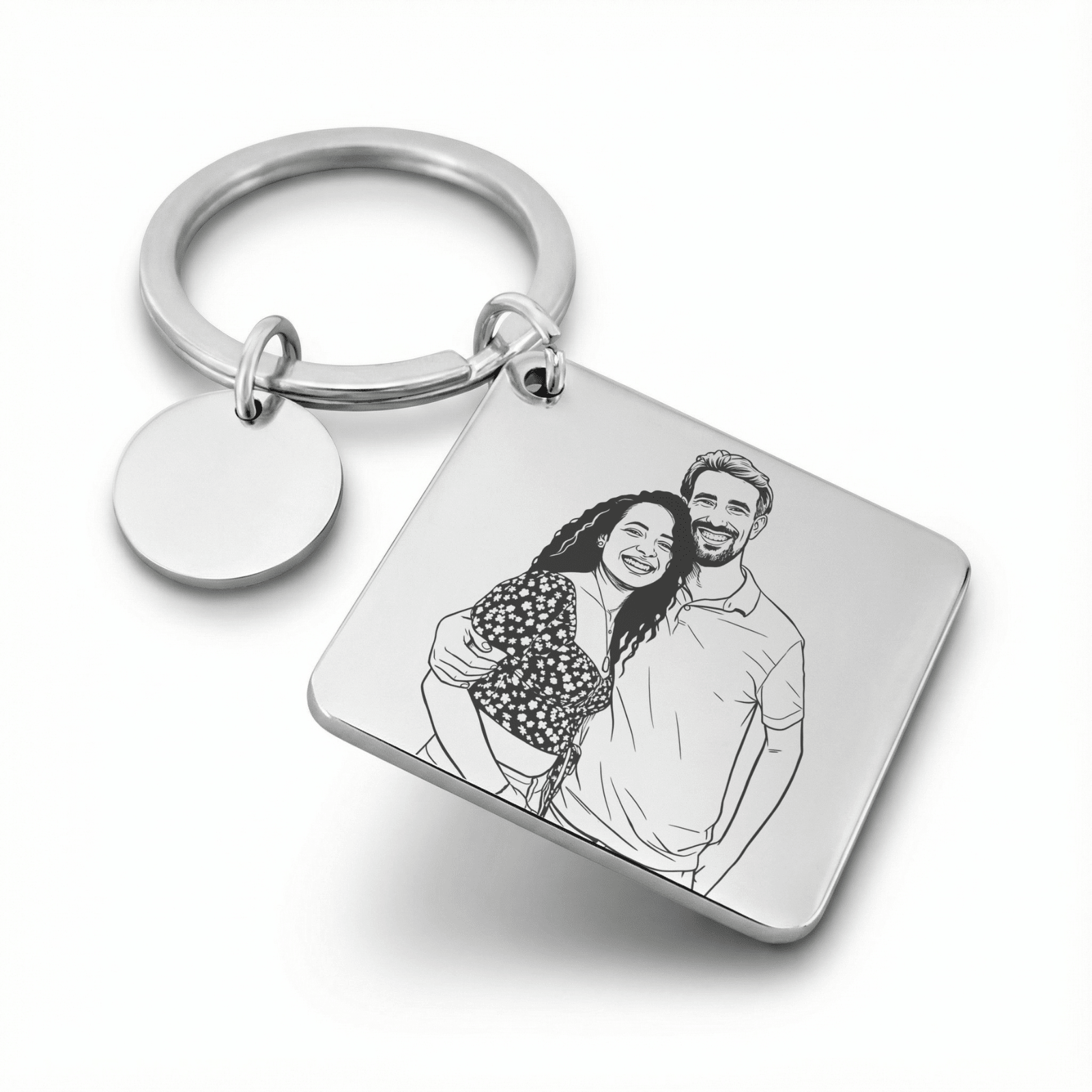 Personalisiertes Foto Schlüsselanhänger - Einzigartige ErinnerungsmarkeSchlüsselanhängerSquaredMoment